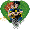 Wolverine as Edward Scissorhands 4-Inch Vinyl Sticker - Halloween Horror Mashup