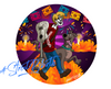 Scooby and Shaggy Halloween Sticker – One 4 Inch Water Proof Vinyl Sticker – For Hydro Flask, Skateboard, Laptop, Planner, Car, Collecting, Gifting