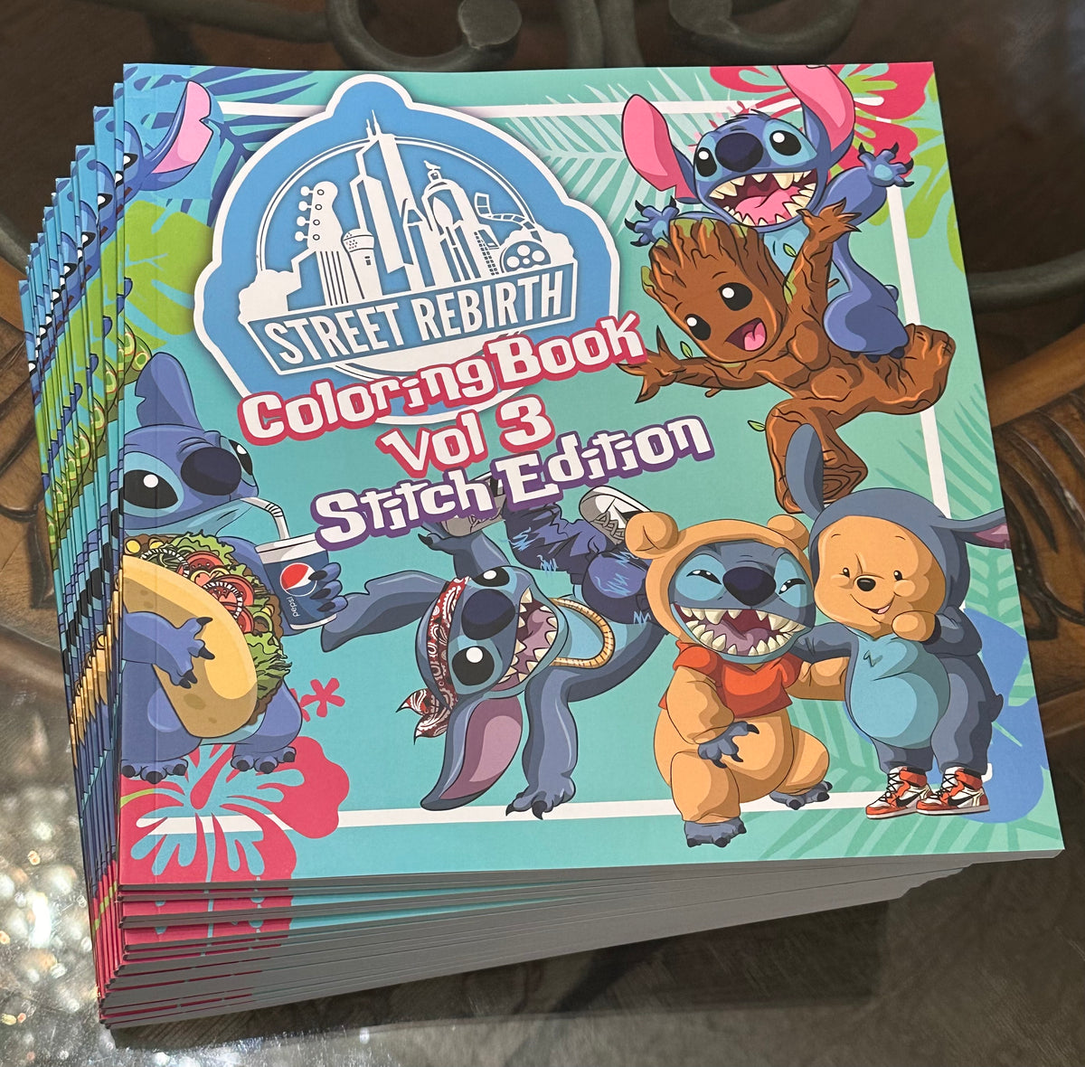 Street Rebirth Coloring Book Vol 3 Stitch Edition - Quotes And Coloring - 39 Designs To Color, 39 Quotes - 10x10 Size