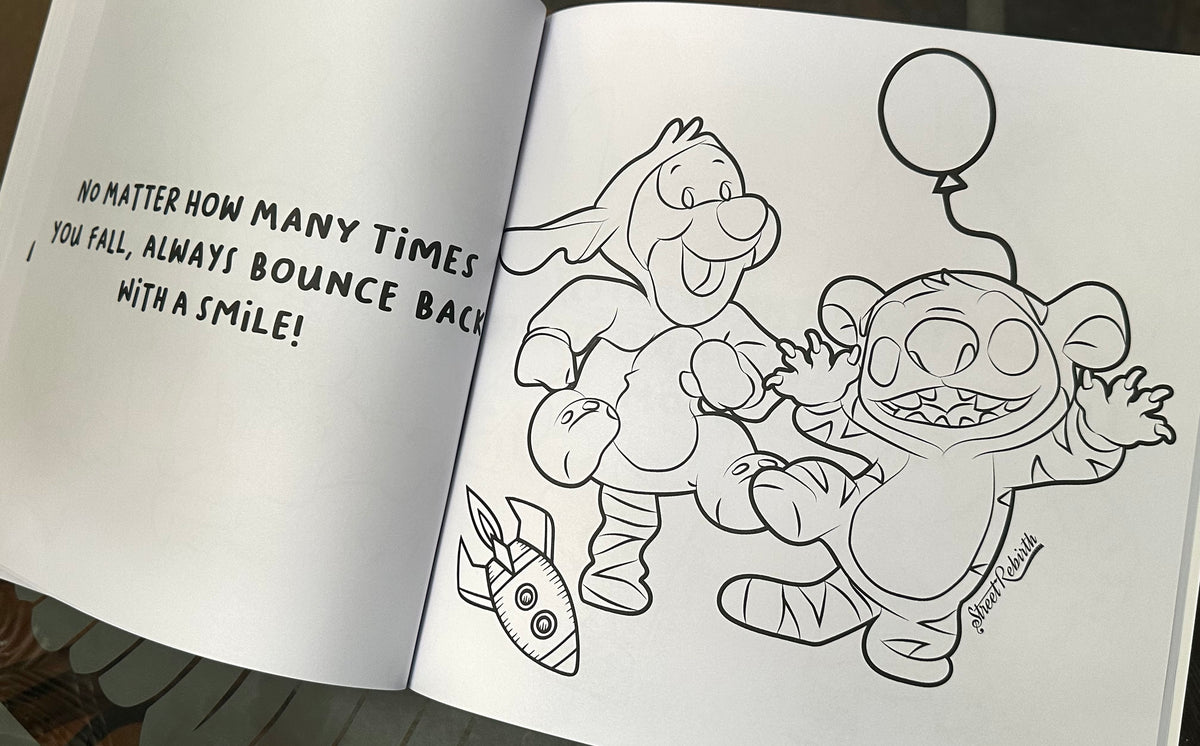 Street Rebirth Coloring Book Vol 3 Stitch Edition - Quotes And Coloring - 39 Designs To Color, 39 Quotes - 10x10 Size