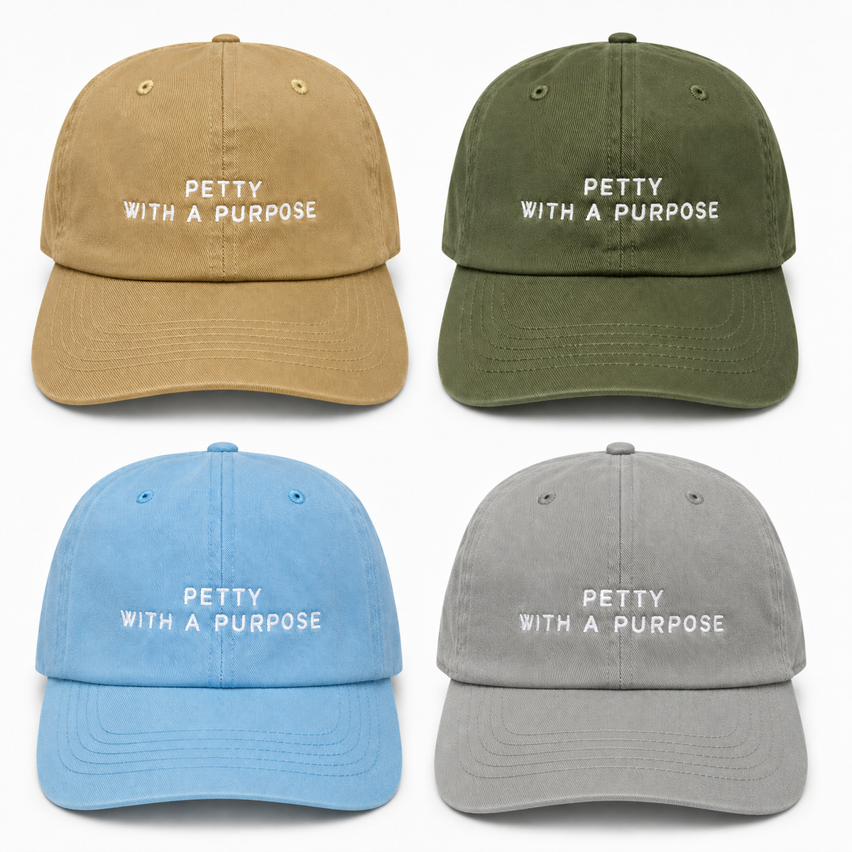 Petty with a Purpose Hat – Trendy Statement Cap for Confident, Bold Personalities - Bold Attitude, Everyday Style