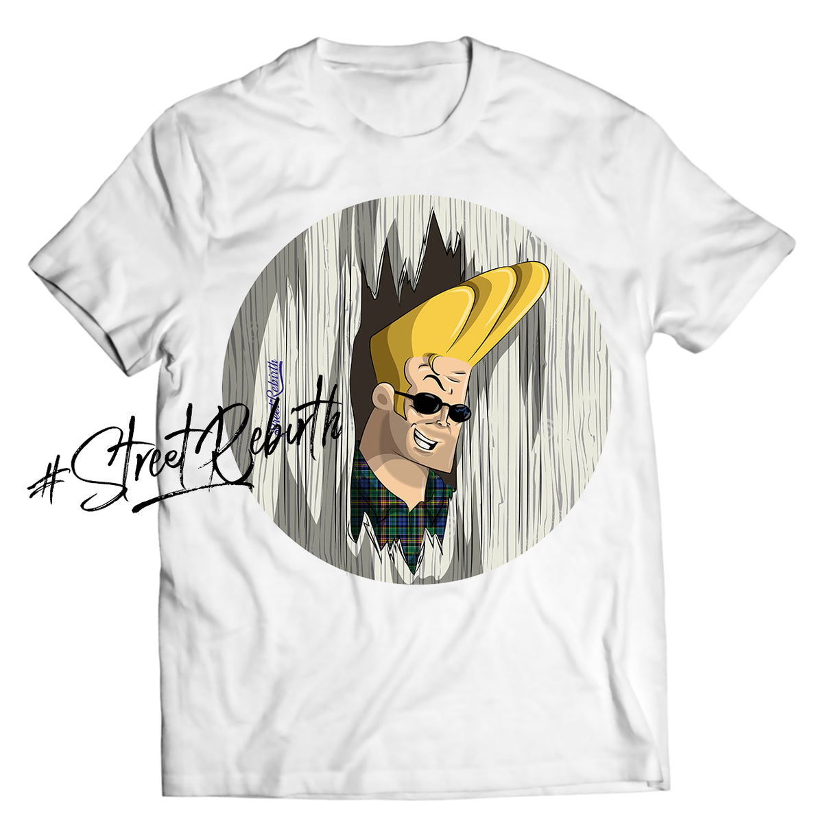 Johnny Bravo as Jack Torrance from The Shining Halloween Horror Mashup T-Shirt