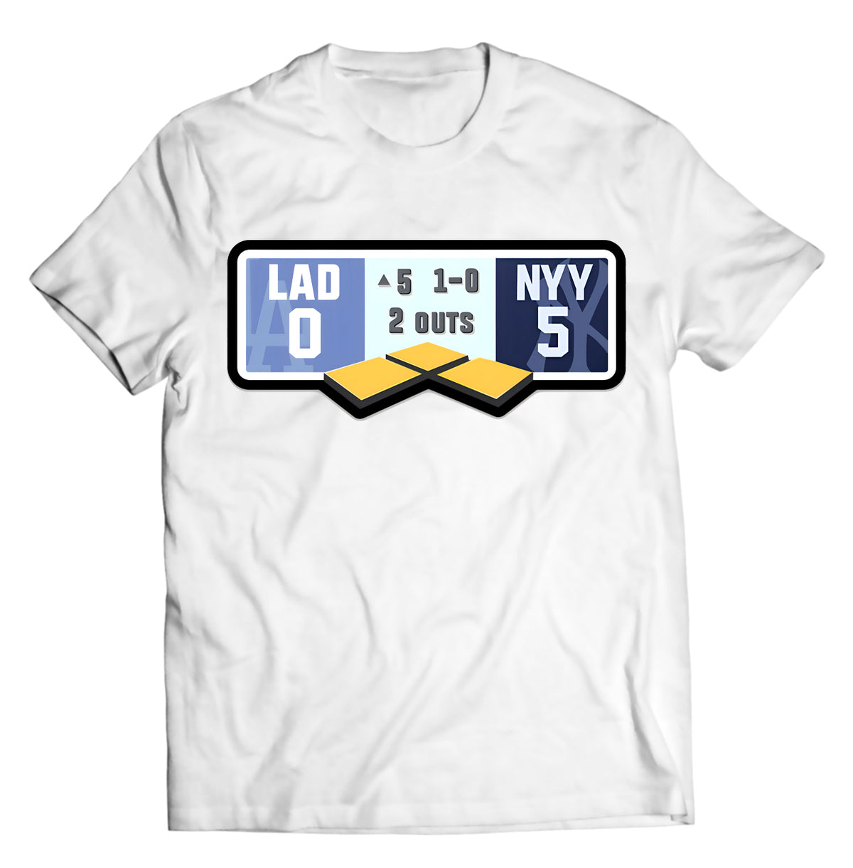 Game 5, 5th Inning Victory T-Shirt | Dodgers vs. Yankees | White or Black