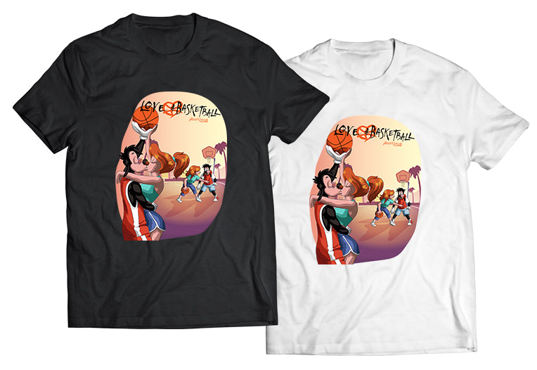 Max and Roxanne &quot;Love and Basketball&quot; Tribute DTG-Printed Shirt