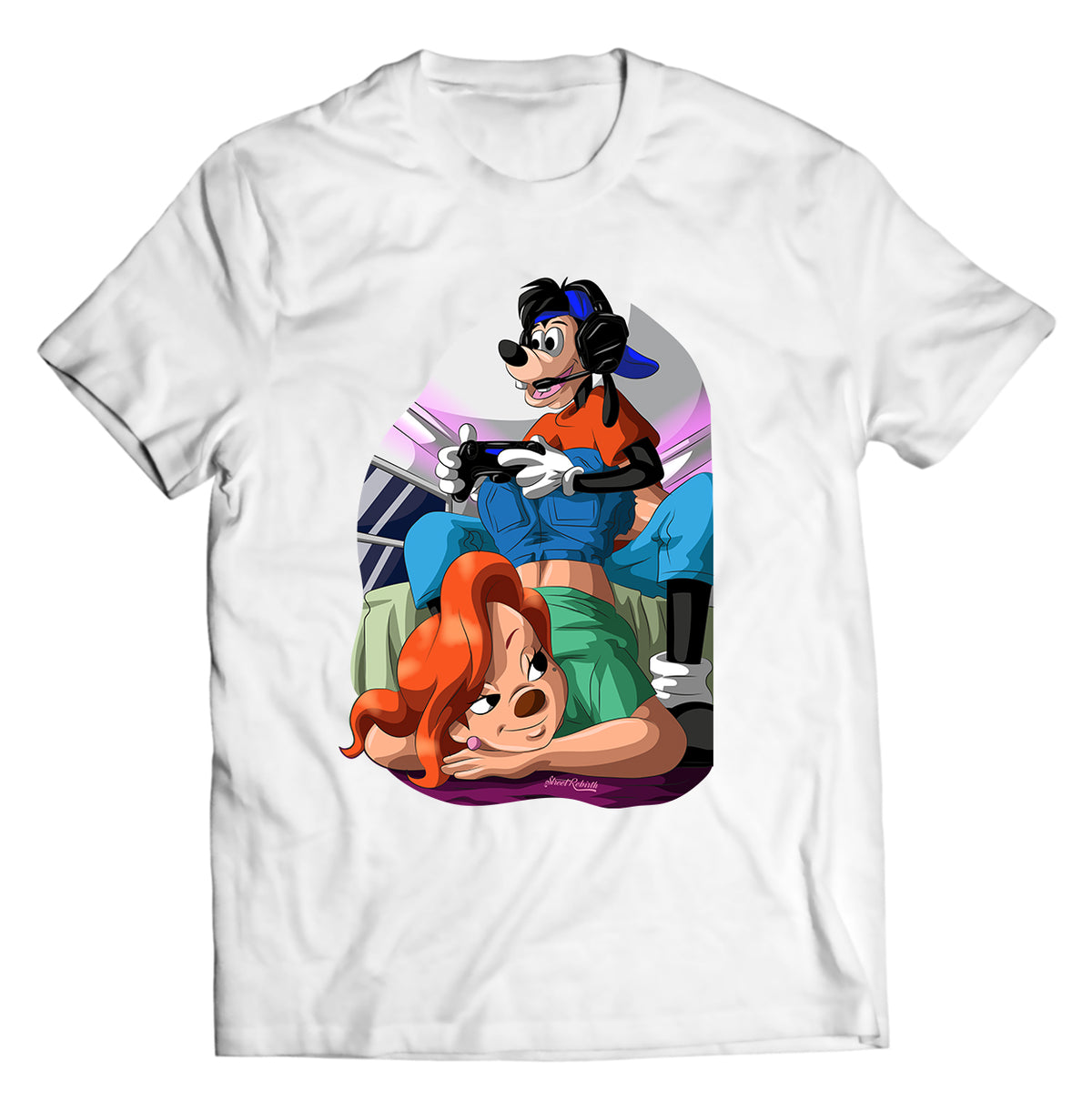 Max and Roxanne &quot;Gaming Together&quot; DTG-Printed Shirt – Love and Pixels