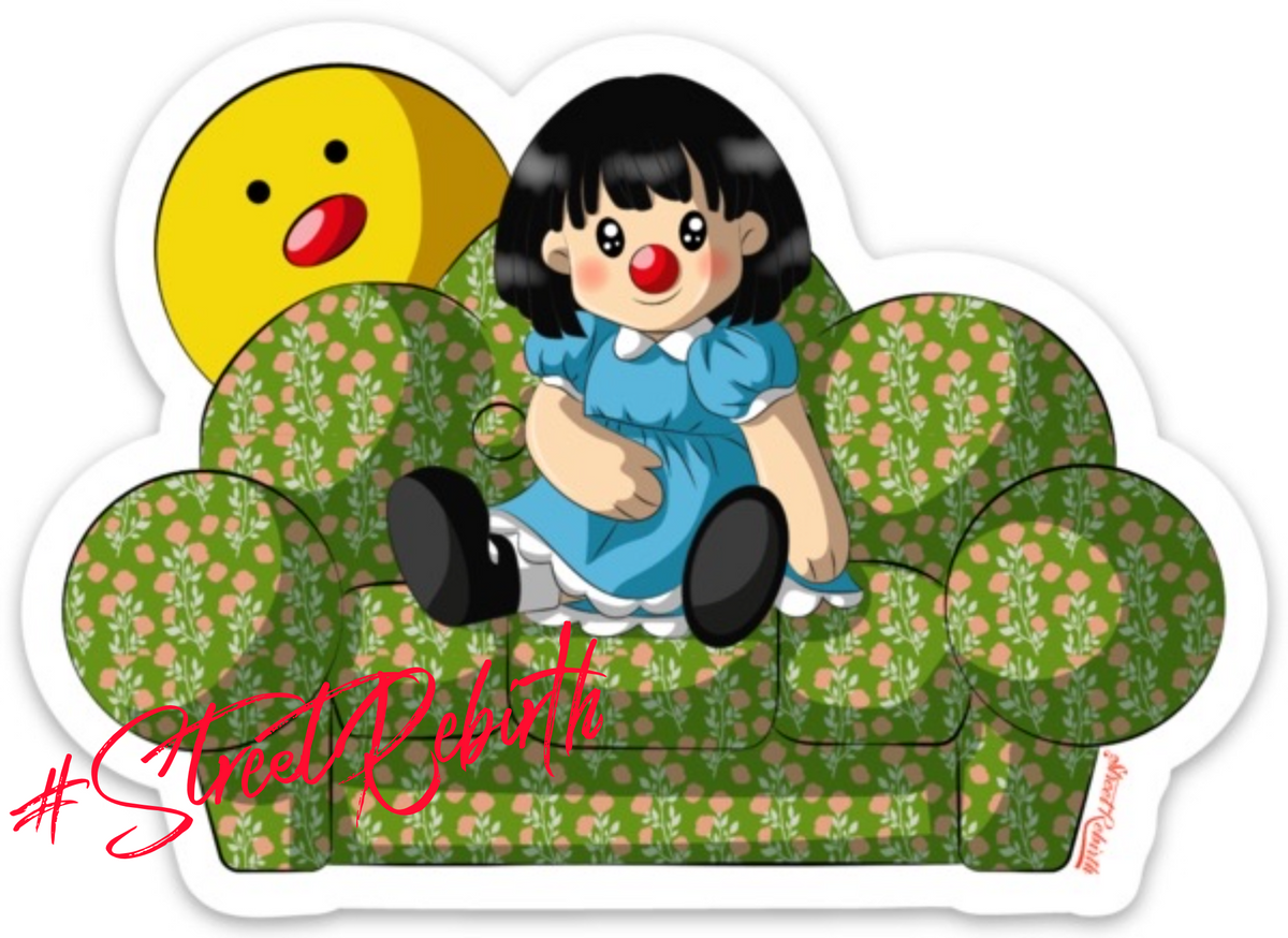 Molly Big Comfy Couch Sticker – One 4 Inch Water Proof Vinyl Sticker – For Hydro Flask, Skateboard, Laptop, Planner, Car, Collecting, Gifting