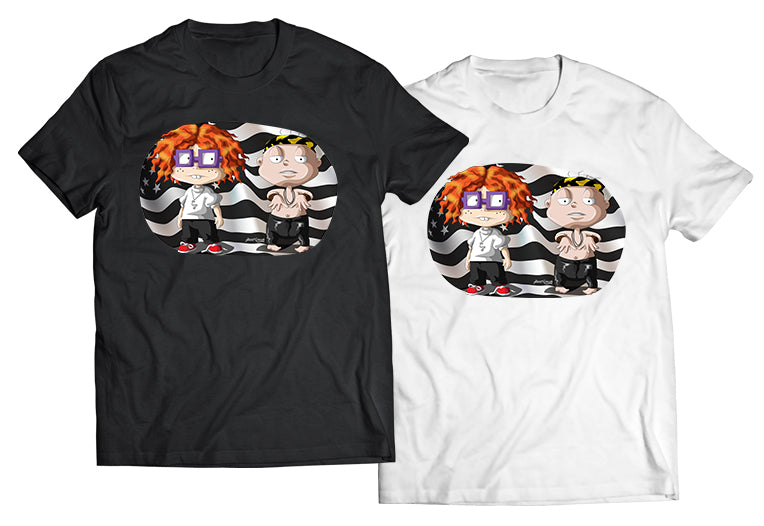 Tommy and Chuckie as Outkast Shirt – Rugrats Meets Hip-Hop Iconography