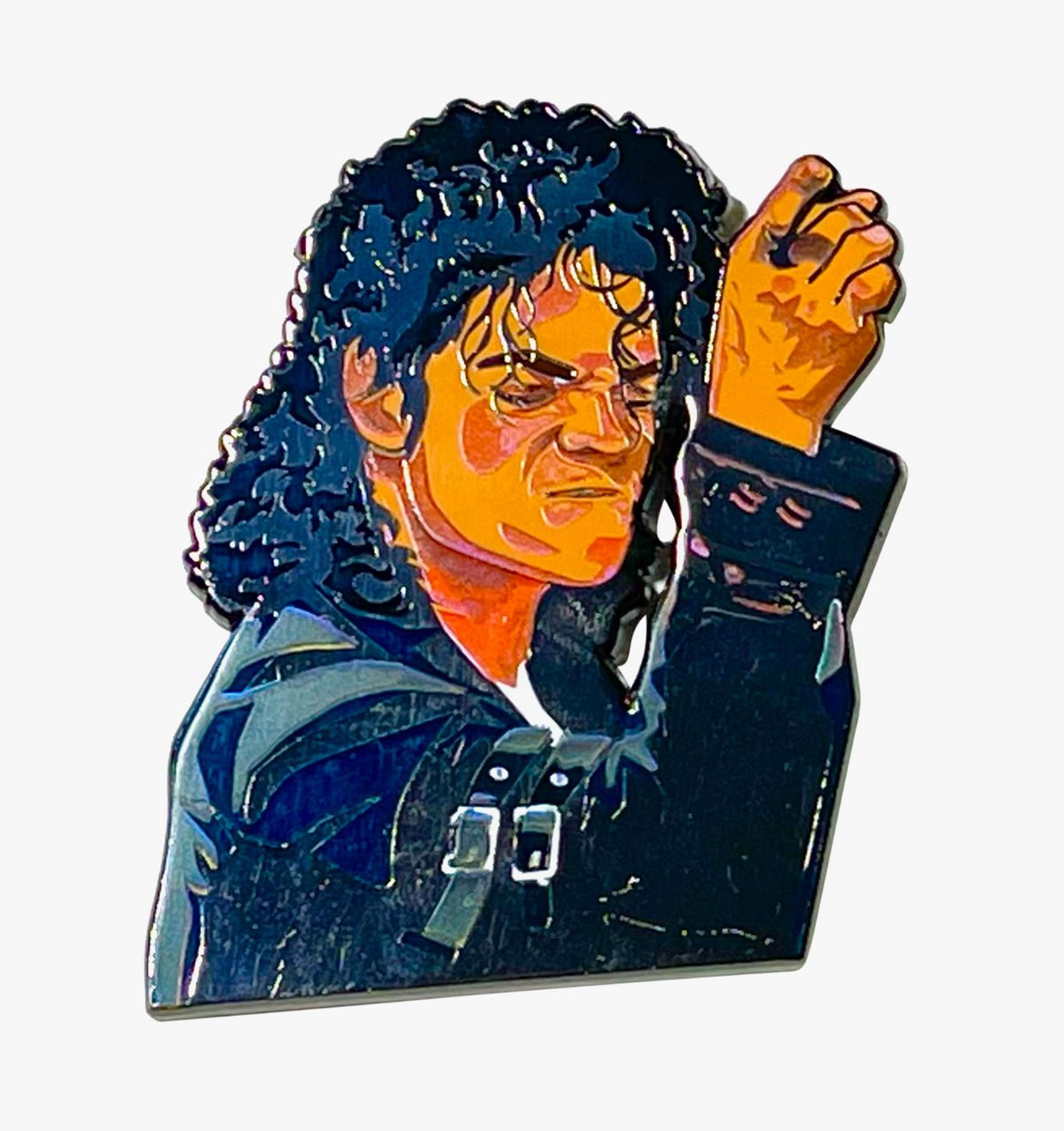 Michael Jackson Enamel Pin – 2&quot; King of Pop Collectible, Iconic Music Legend Lapel Pin, Pop Culture Fan Art Accessory
