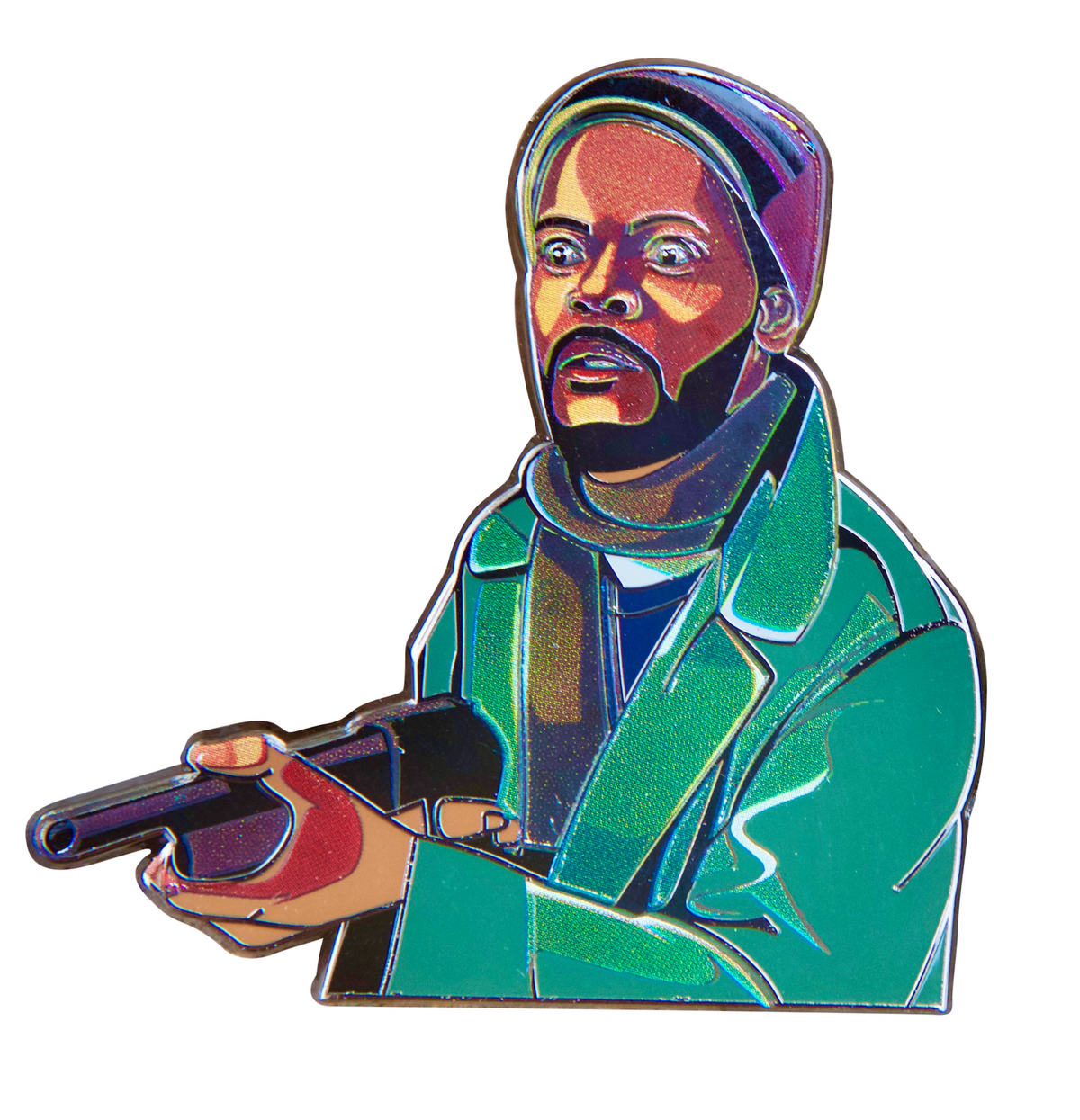 Samuel L. Jackson McDowell’s Robbery Enamel Pin – Iconic Coming to America Scene