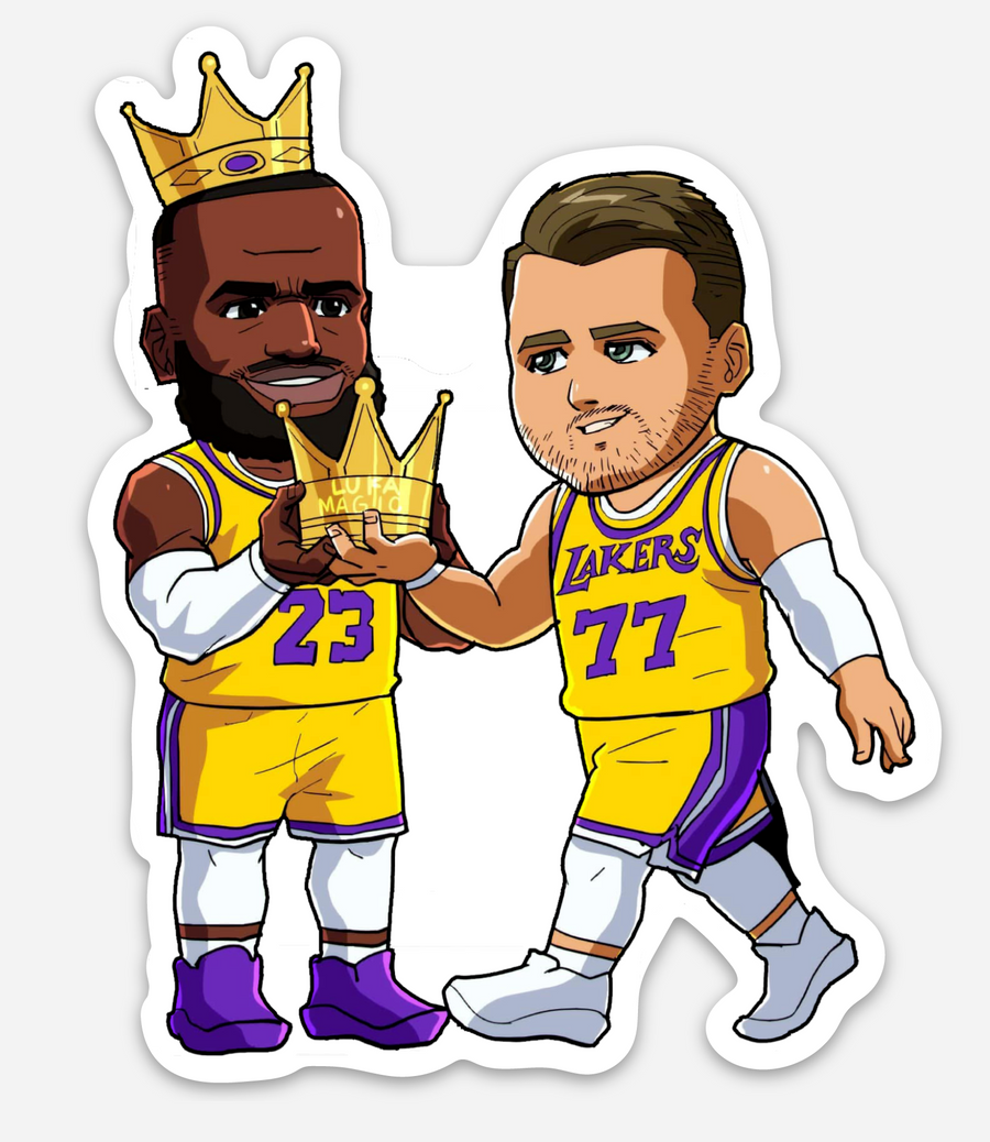 Waterproof vinyl sticker featuring an original basketball hip hop illustration