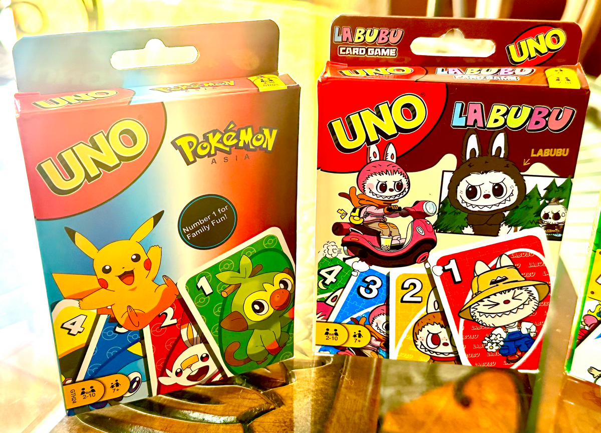 UNO Themed Card Game – Pokémon, Labubu, Dragon Ball Z &amp; Super Mario Editions!