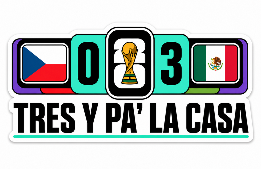 Waterproof vinyl sticker featuring an original soccer cultural humorous illustration