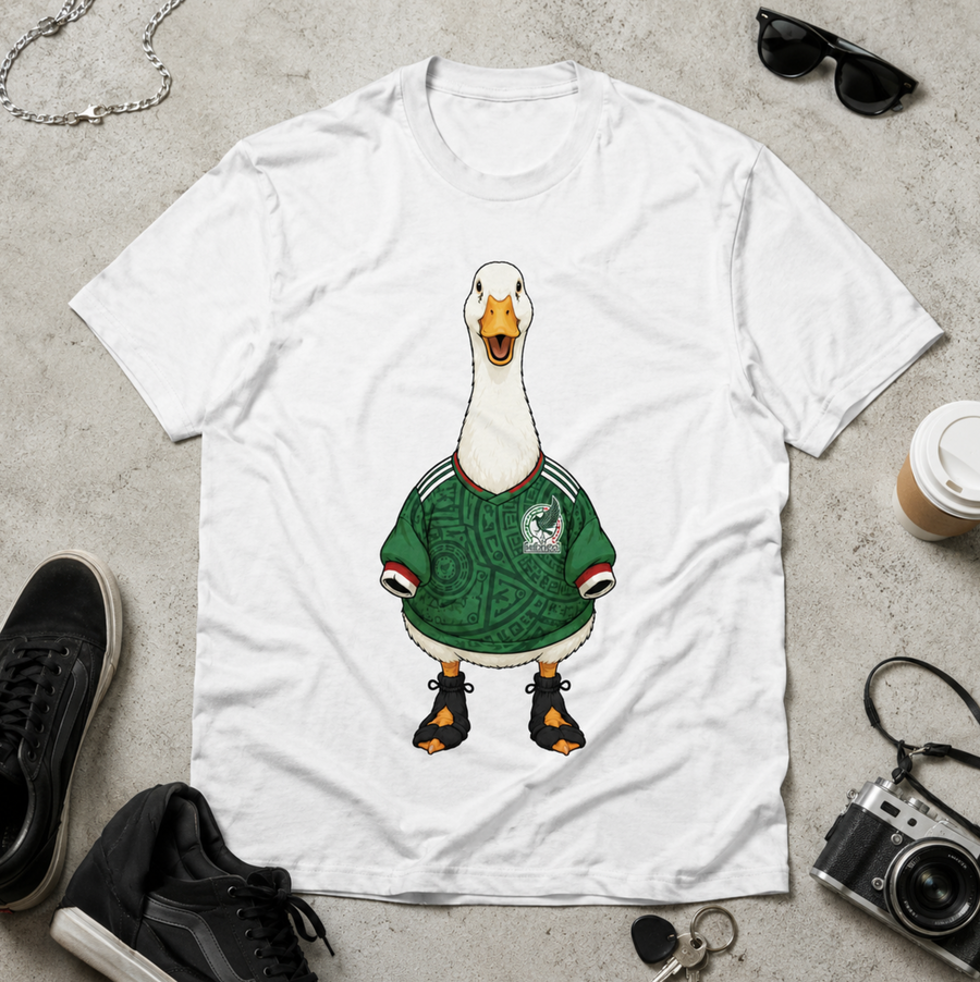 Unisex graphic T-shirt featuring an original soccer humorous illustration