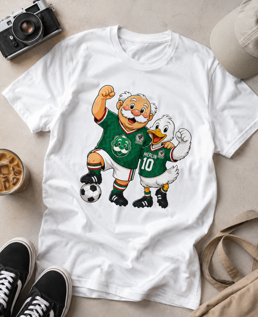 Unisex graphic T-shirt featuring an original soccer humorous illustration