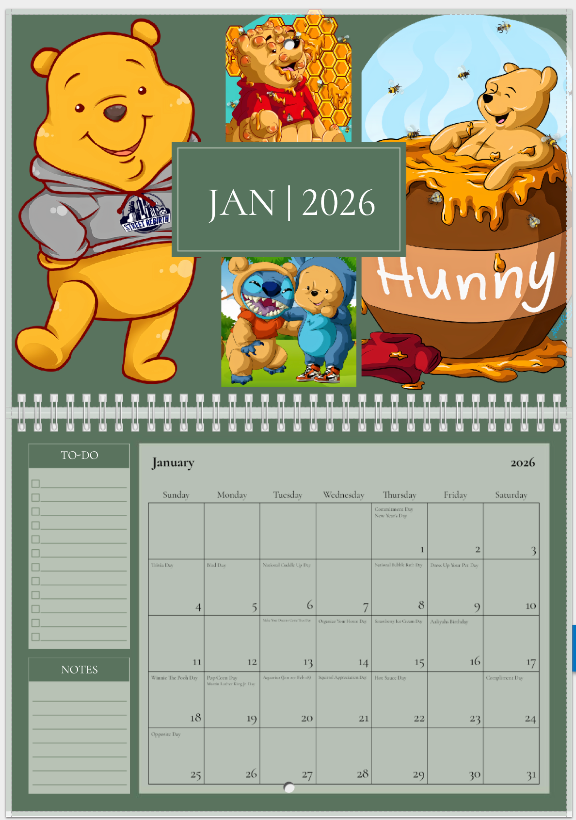 🗓️ 2026 Street Rebirth Calendar – Limited Edition