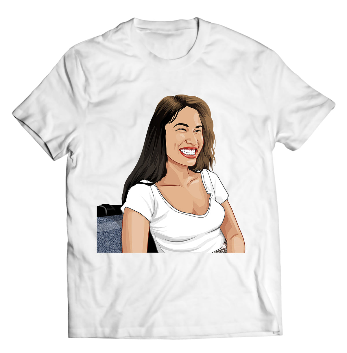 Selena Big Smile Shirt – Radiant Latina Icon Graphic Tee – Tejano Queen Fan Apparel