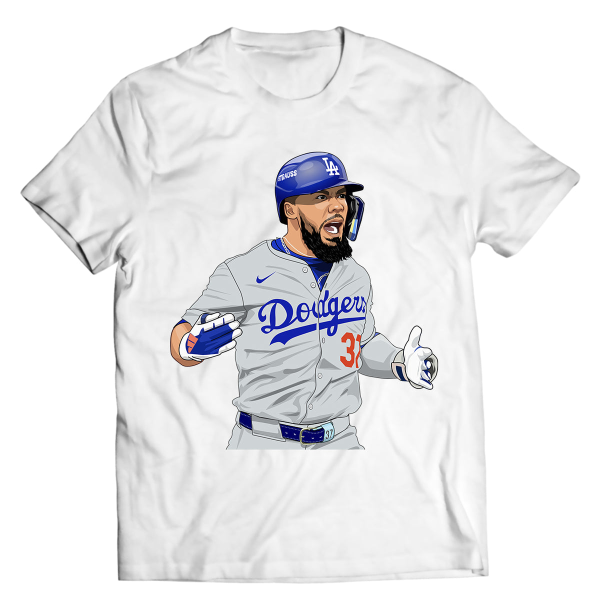 Baseball Teoscar Hernández Dodgers Shirt - Direct To Garment Quality Print - Unisex Shirt - Gift For Him or Her