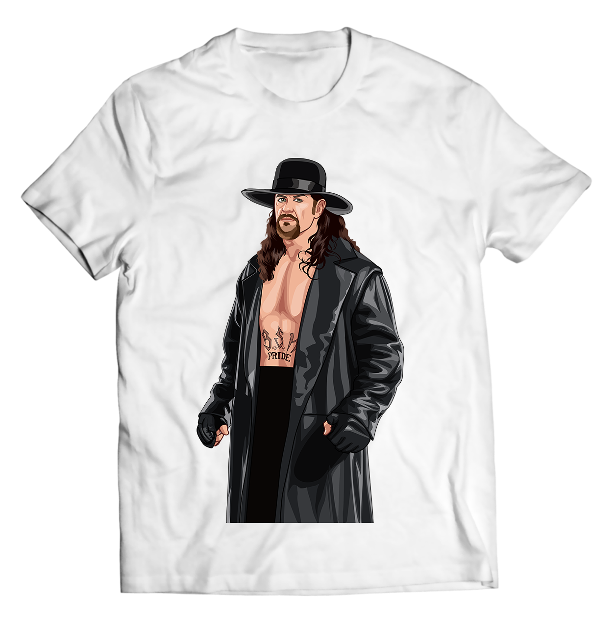 Rest in Style – The Undertaker Pose T-Shirt | Dark Wrestling Icon Tribute Tee for Classic WWE Fans