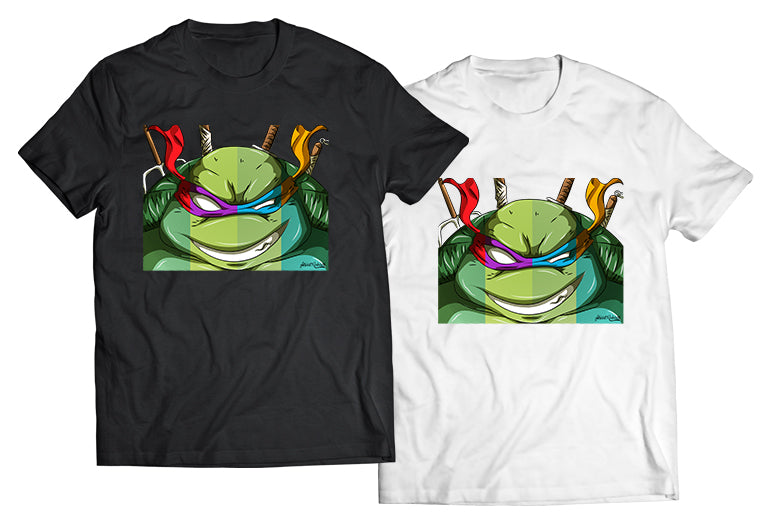 Ninja Turtles Fusion DTG-Printed Shirt – A Bold Mashup of Iconic Heroes