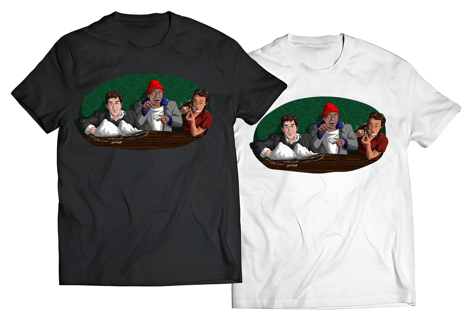 Legendary Fiends" T-Shirt – Tyrone Biggums, Felicia & Scarface | Hilarious Pop Culture Mashup Tee