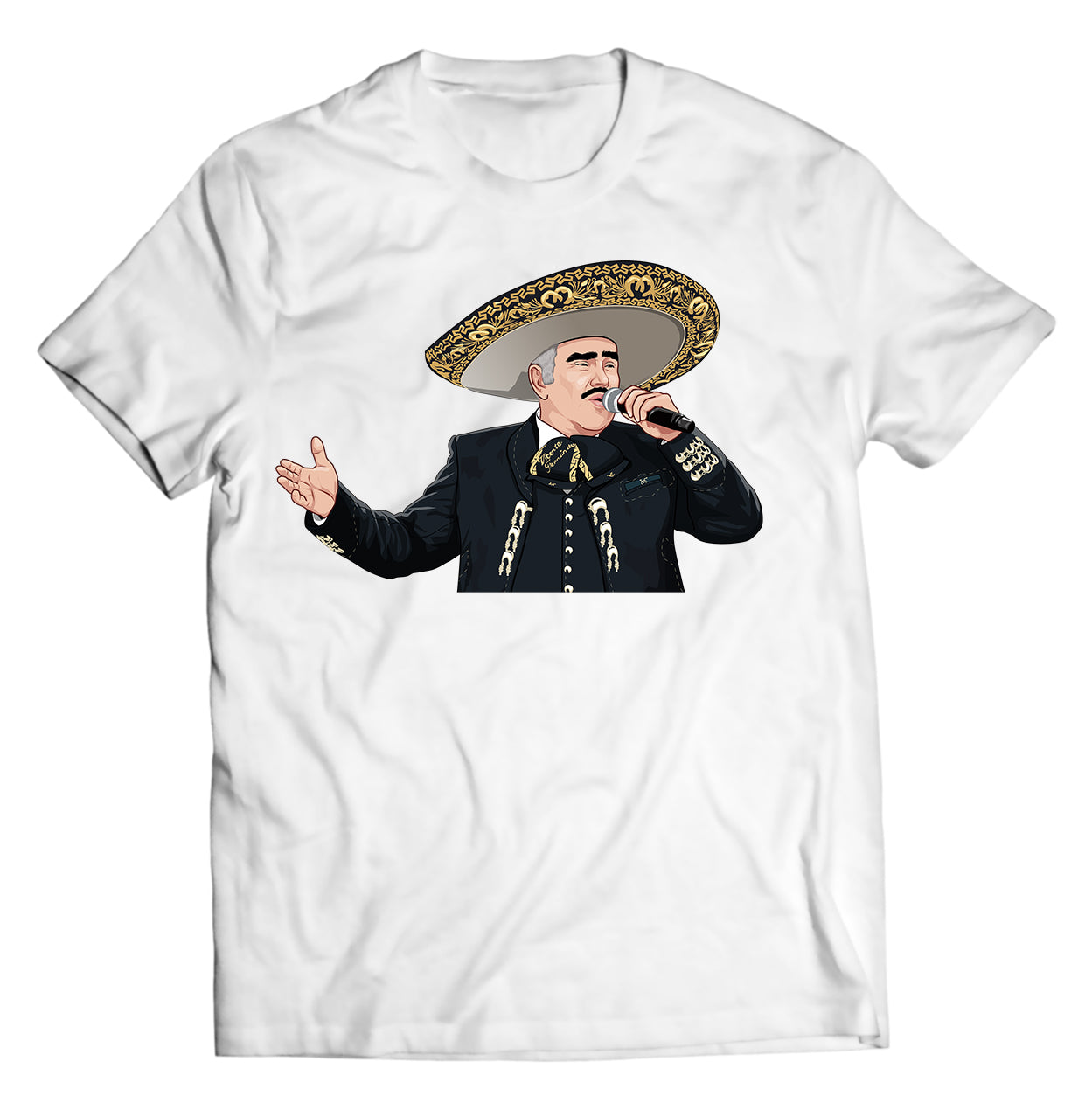 Vicente Fernandez DTG-Printed Shirt – Iconic Mariachi Elegance - Unisex Shirt - Gift For Him or Her