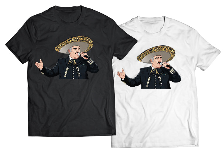 Vicente Fernandez DTG-Printed Shirt – Iconic Mariachi Elegance - Unisex Shirt - Gift For Him or Her