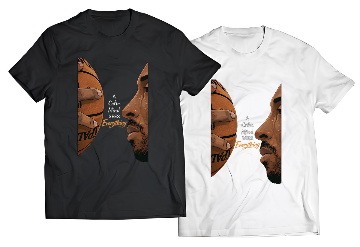 A Calm Mind" - Kobe Tribute Graphic T-Shirt | Mamba Mentality Basketball Streetwear