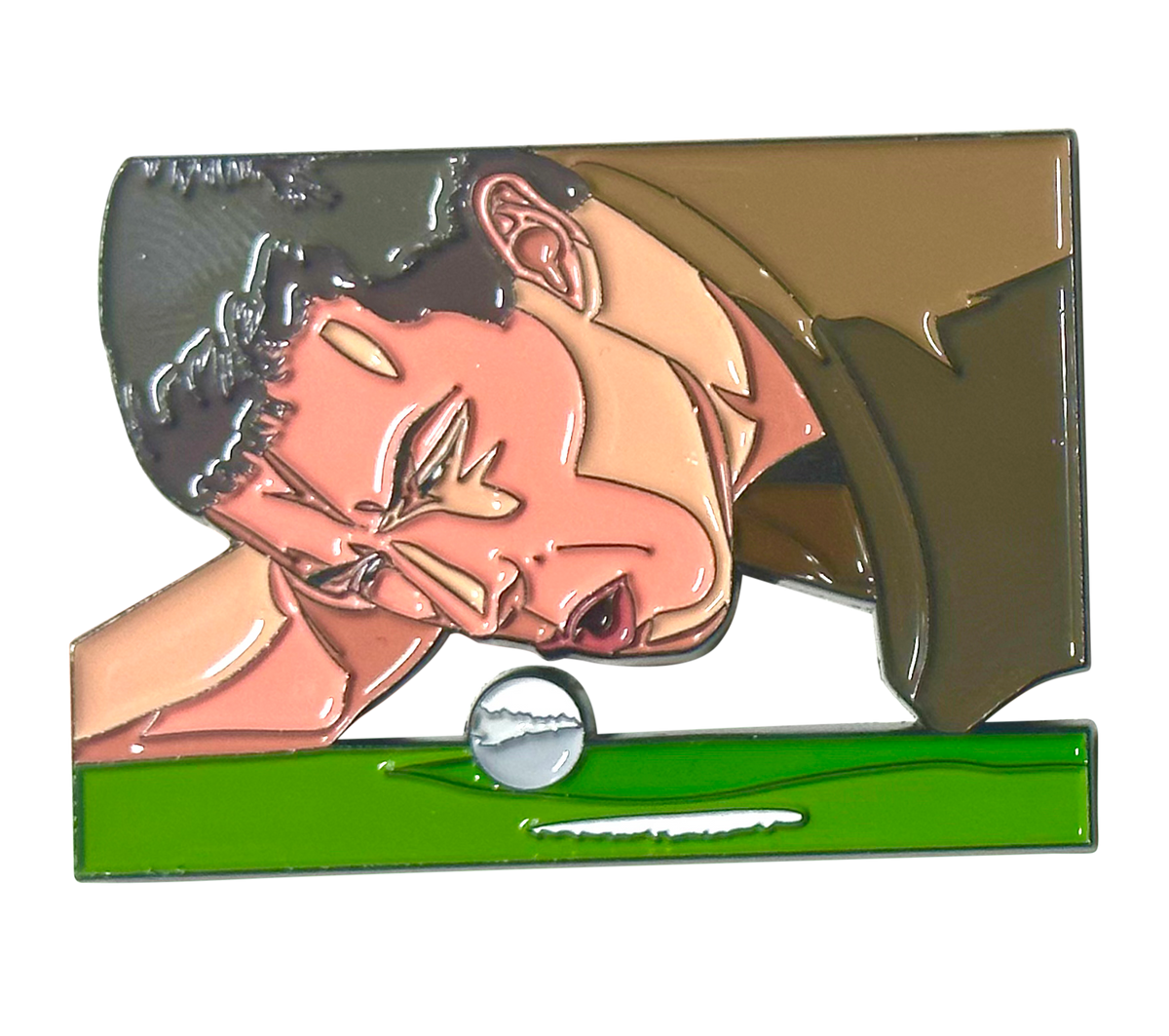 Happy Gilmore Yelling at the Golf Ball Enamel Pin – A Tribute to Comedy Gold