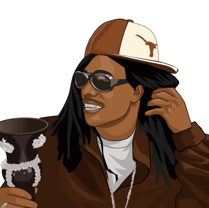 Waterproof vinyl sticker featuring an original hip hop music humorous illustration