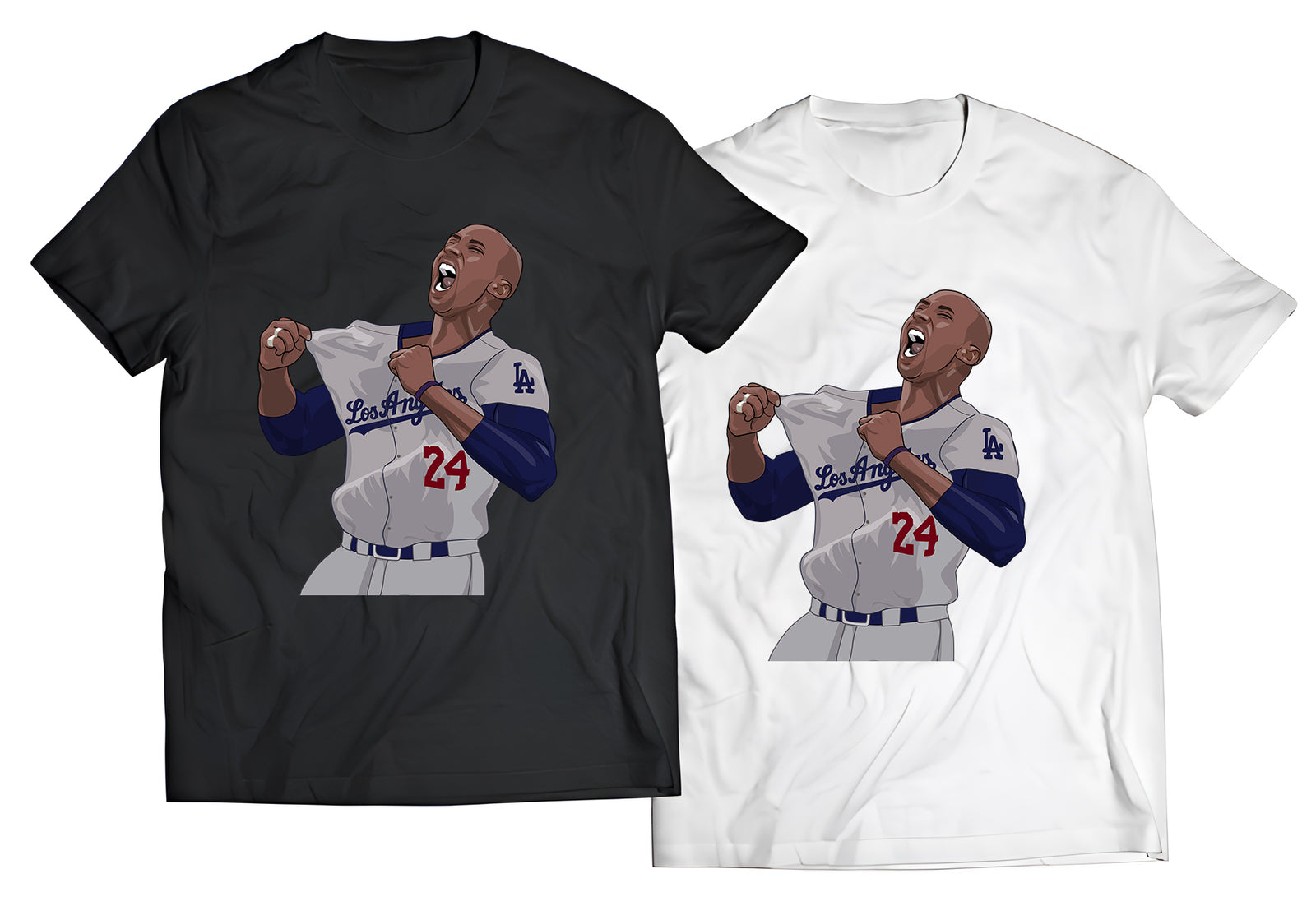 Kobe Bryant Dodgers Shirt – Legendary Mamba Tribute Tee – LA Icon Roaring, Jersey Rip Graphic, Unisex Fan Apparel, Basketball & Baseball Culture Fusion