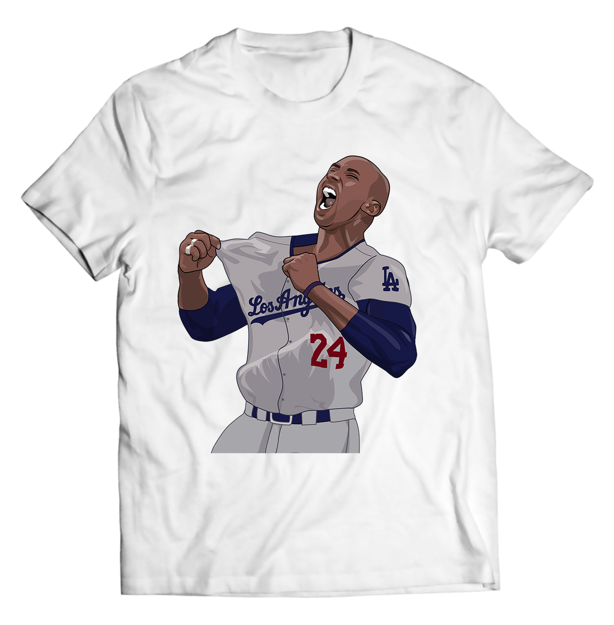 Kobe Bryant Dodgers Shirt – Legendary Mamba Tribute Tee – LA Icon Roaring, Jersey Rip Graphic, Unisex Fan Apparel, Basketball & Baseball Culture Fusion