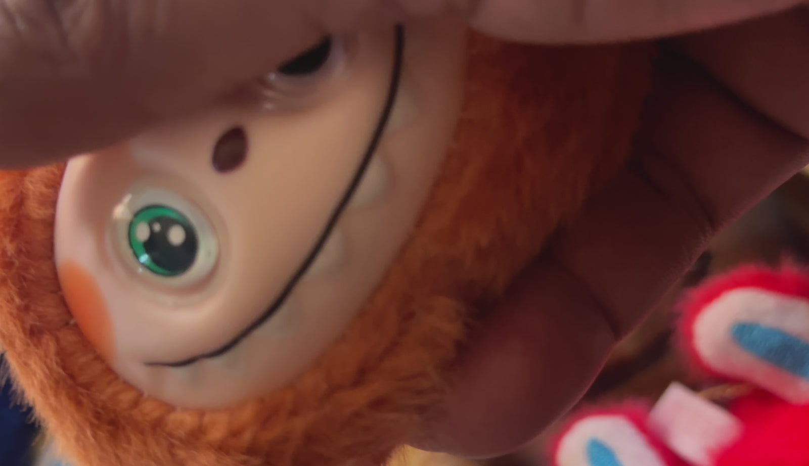 Singing Fluffy Labubu Bunny Keychains – 10 Colors – Cute Collectible Plush Charms (4” x 3.5”)