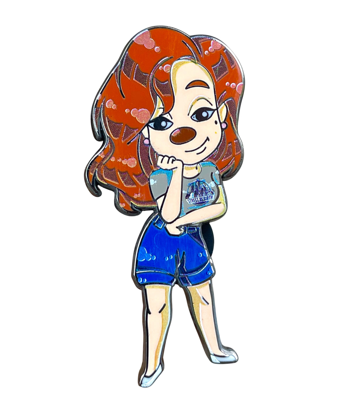 Roxanne in Street Rebirth Apparel Enamel Pin – A Stylish Disney Mashup