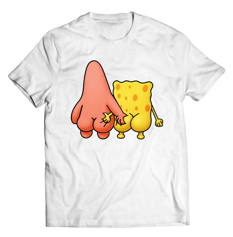 Unisex graphic T-shirt featuring an original humorous retro cartoon-style illustration