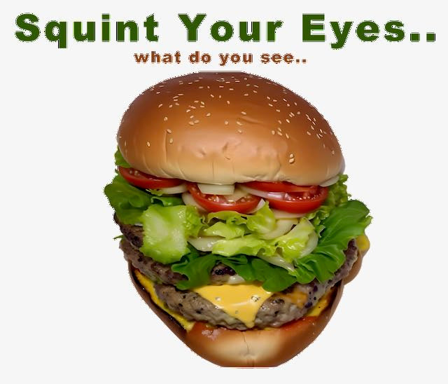 Squint Your Eyes Burger Sticker – A Surprising S. Harvey Reveal!