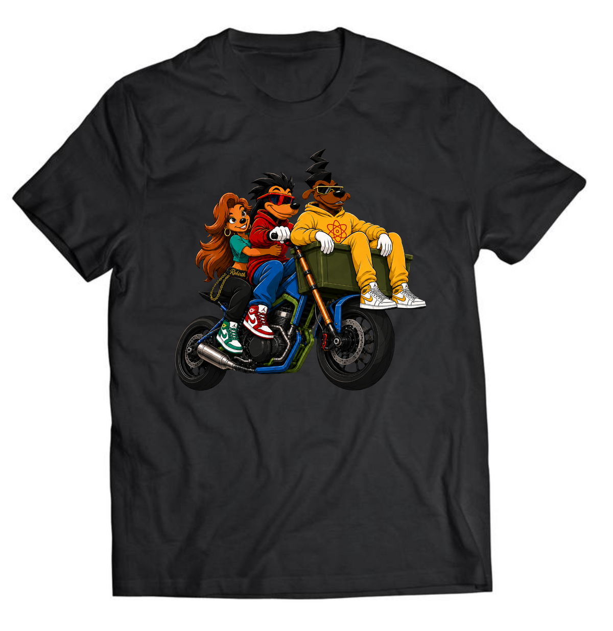Ride Til The Wheels Fall Off Street Crew T-Shirt