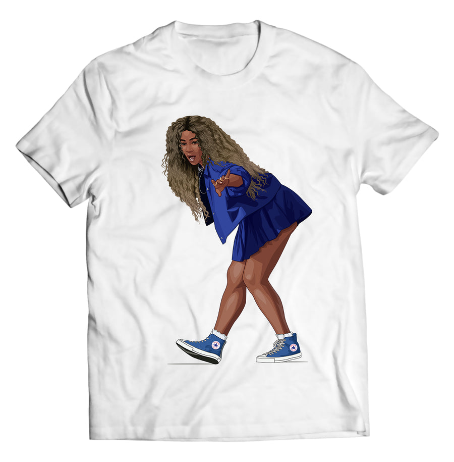 Unisex graphic T-shirt featuring an original hip hop music illustration