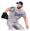 Los Angeles Baseball Kersh Sticker – One 4 Inch Water Proof Vinyl Sticker – For Hydro Flask, Skateboard, Laptop, Planner, Car, Collecting, Gifting