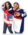 Drake And Riri Sticker – One 4 Inch Water Proof Vinyl Sticker – For Hydro Flask, Skateboard, Laptop, Planner, Car, Collecting, Gifting