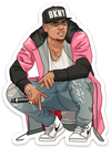 Chris Brown Sticker – One 4 Inch Water Proof Vinyl Sticker – For Hydro Flask, Skateboard, Laptop, Planner, Car, Collecting, Gifting