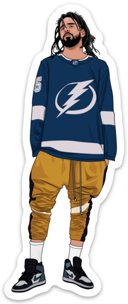 JCole Sticker – One 4 Inch Water Proof Vinyl Sticker – For Hydro Flask, Skateboard, Laptop, Planner, Car, Collecting, Gifting
