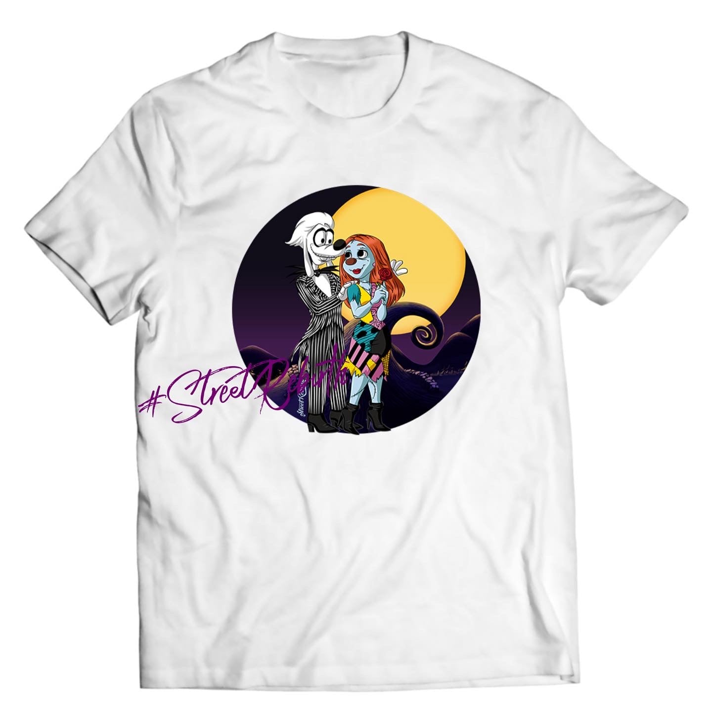 Max and Roxanne as Jack and Sally DTG-Printed Shirt – A Spooky Disney Mashup