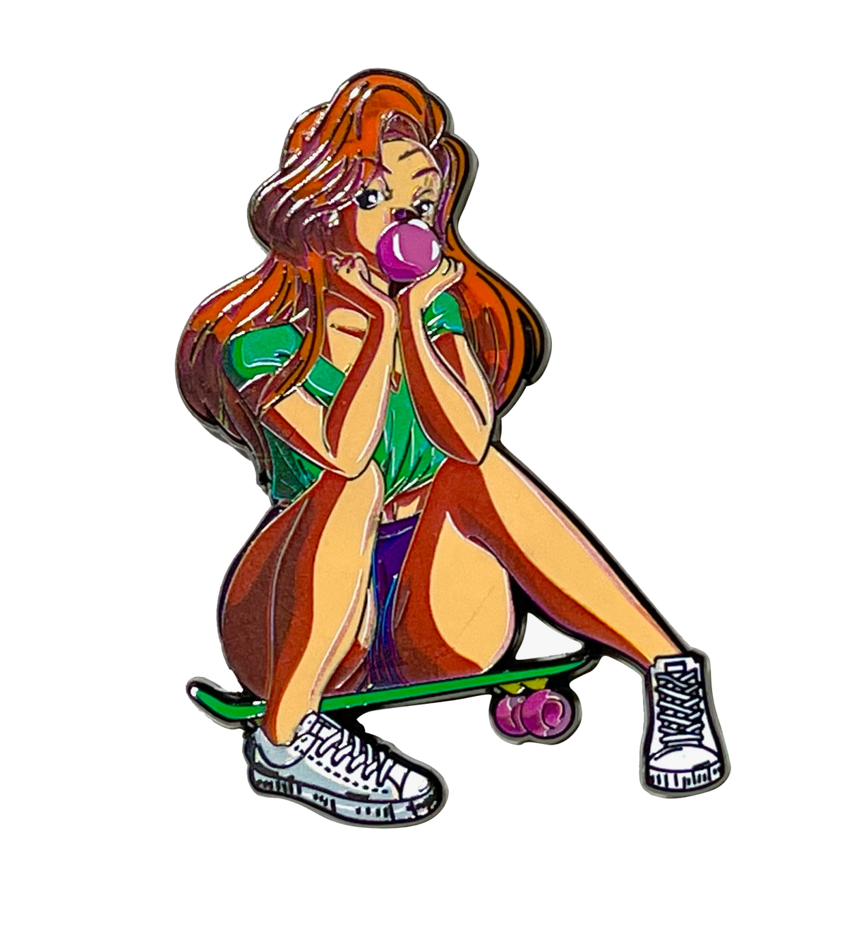 Skater Roxanne Enamel Pin – Nostalgic Tribute to 90s Disney Vibes