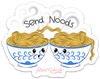 Send Noods Sticker – One 4 Inch Water Proof Vinyl Sticker – For Hydro Flask, Skateboard, Laptop, Planner, Car, Collecting, Gifting