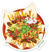 Carne Asada Fries Sticker – One 4 Inch Water Proof Vinyl Sticker – For Hydro Flask, Skateboard, Laptop, Planner, Car, Collecting, Gifting