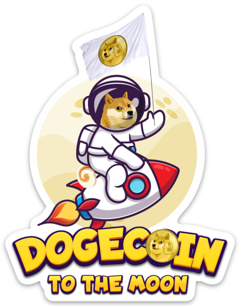 Waterproof vinyl sticker featuring an original animal-themed humorous illustration