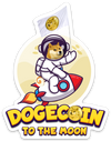 Doge Dogecoin To The Moon Sticker – One 4 Inch Water Proof Vinyl Sticker – For Hydro Flask, Skateboard, Laptop, Planner, Car, Collecting, Gifting