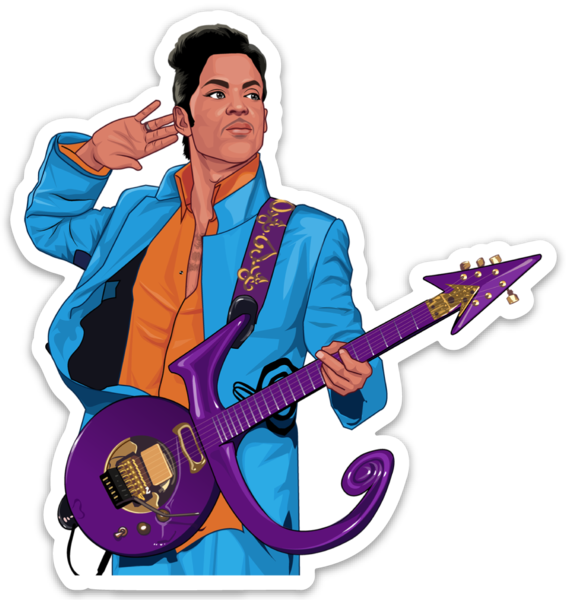 RIP Music Legend Sticker – One 4 Inch Water Proof Vinyl Sticker – For Hydro Flask, Skateboard, Laptop, Planner, Car, Collecting, Gifting