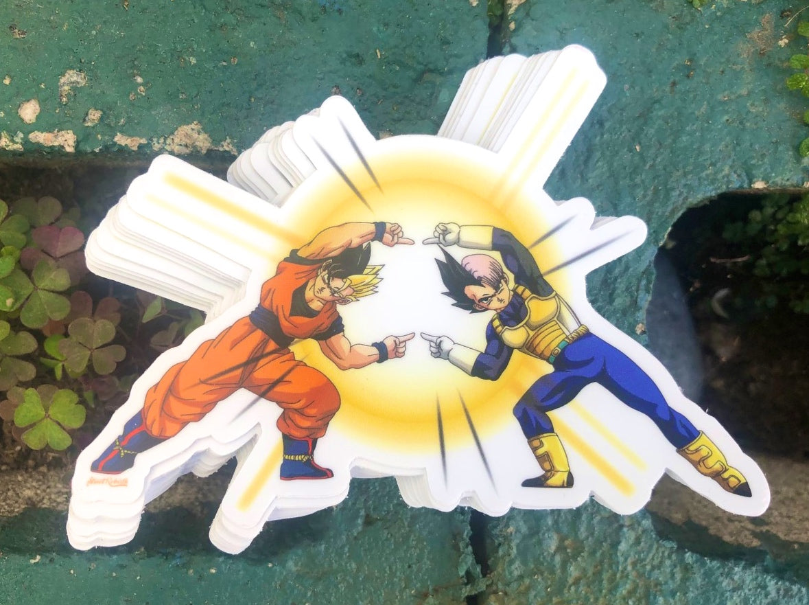DBZ Fusion Anime Fusion Sticker – One 4 Inch Water Proof Vinyl Sticker – For Hydro Flask, Skateboard, Laptop, Planner, Car, Collecting, Gifting