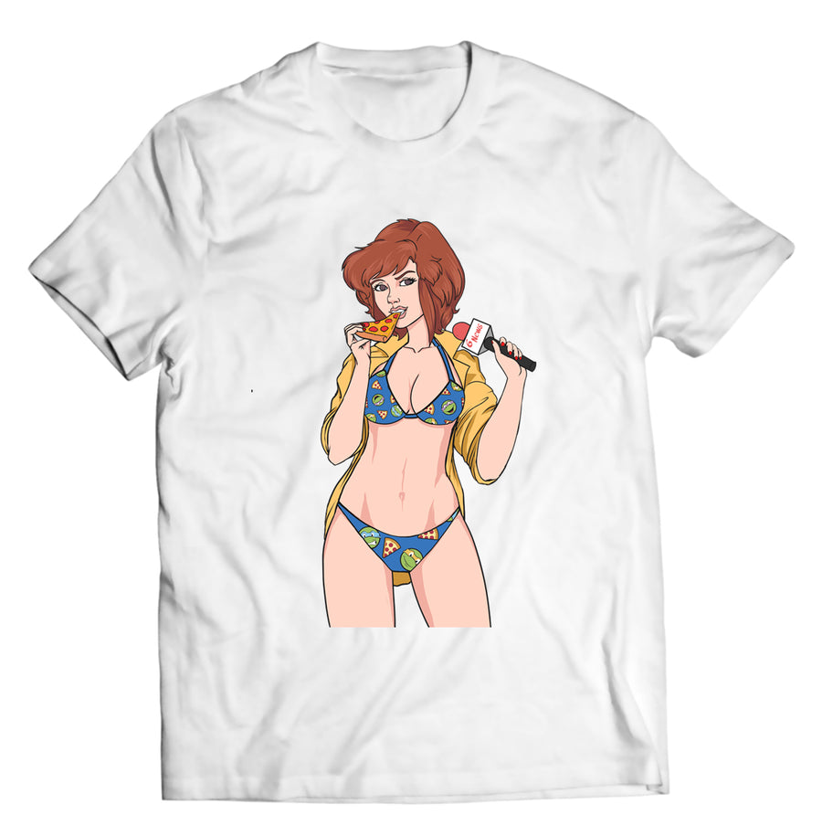 Unisex graphic T-shirt featuring an original humorous retro cartoon-style illustration